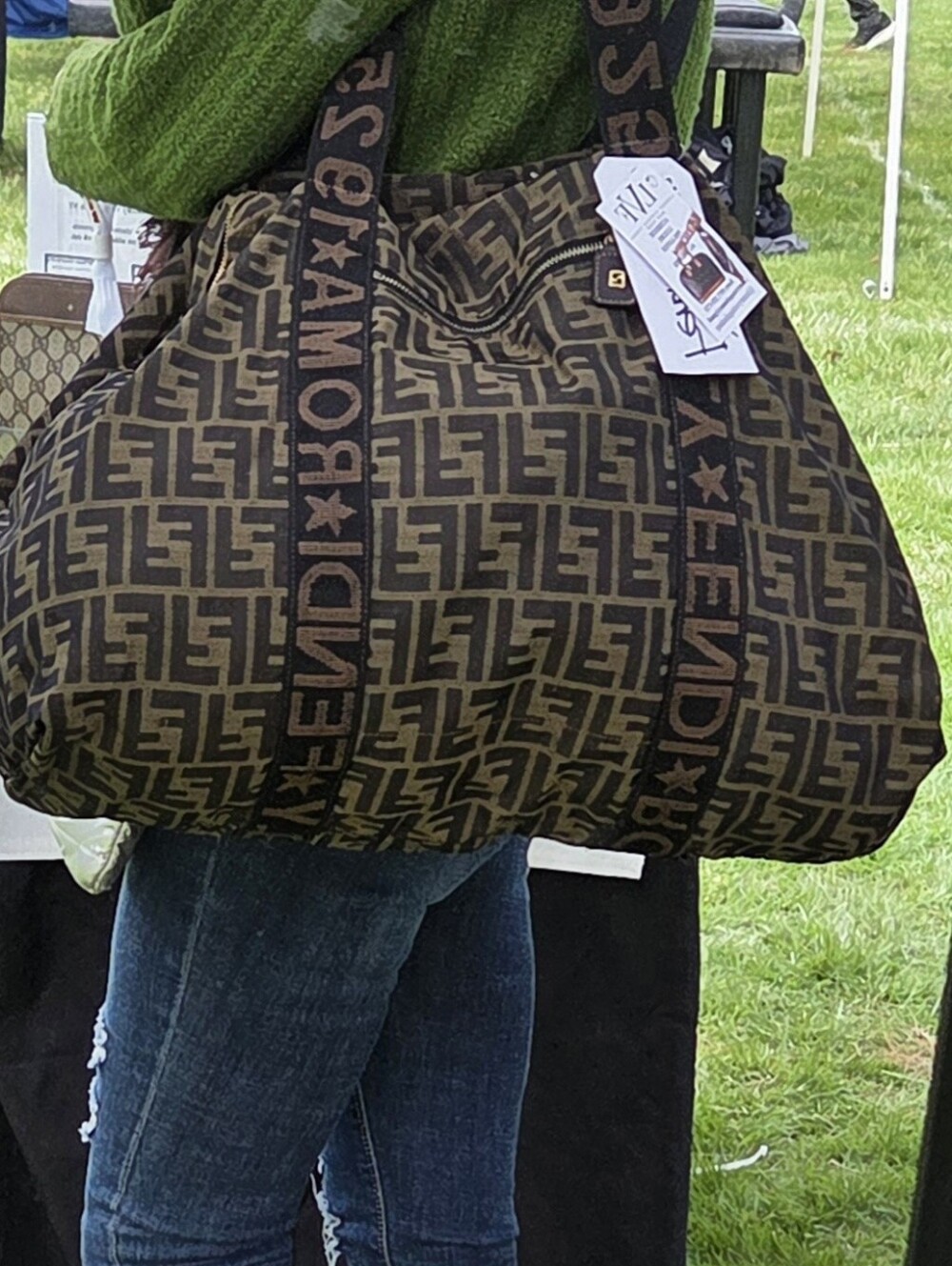Fendi XL Tote Bag 1925 Celebration Edition Vintage 90s